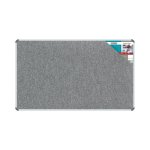 Bulletin Board Ribbed Aluminium Frame 1500X900MM - Laurel