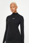 Calvin Klein Stacked Logo Tight Sweater - Ck Black