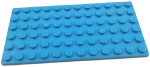 Parts Plate 6 X 12 3028 - Dark Azure