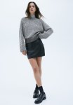 Wool-blend Jumper - White black Marl