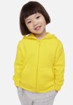 Zip-through Hoodie - Bright Yellow