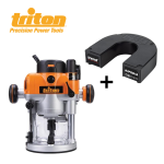 Tritton Triton Precision Plunge Router 2400W 1 4" & 1 2" Collets + Router Pod