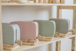 Wooden Toaster With Toast + Wooden Bread Board