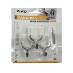 Adhesive White Hooks