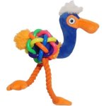 Rosewood Tough Muliti-texture Flamingo Dog Toy - Small Waggs Online Pet Shop