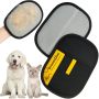 2 Pack Pet Hair Removal Gloves Double-sided Cat & Dog Grooming Glove Reusable Washable Electrostatic Pet Hair Remover Mitt For Furniture