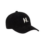 K monogram Corduroy Cap -black