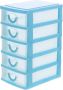 5-LAYER Plastic Desktop Organizer MINI Storage Drawer Unit