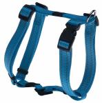 Rogz Utility Large 20mm Fanbelt Dog H-harness Turquoise Reflective