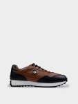 Arthur Leather Sneaker - Tan Black - Tan 10