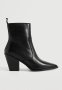 Rode O Leather Ankle Boot - Black