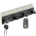 Virfin Key Hooks For Wall Self Adhesive Key Holder For Wall With 2 Self-adhesive Tapes No Damage Key Holder Rack For Wall With 4