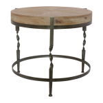 Coffee Table Wood Top 47 Cm X 52 Cm