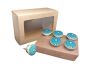 Blue Themed Ceramic Drawer/cabinet Knobs - Set Of 6 Pcs