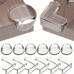 12PCS Silicone Corner Guards - Transparent Strong Adhesive Safety Bumpers For Coffee Tables & Furniture Edges L-shaped round Opt