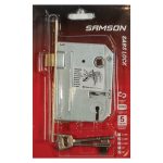 Samson Lock Body 3 Lever Sabs - Brass Plated