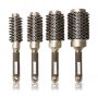 4-PIECE Negative Ion Hair Brush Set With Tourmaline & Far Infrared