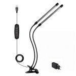 LED Grow Light With Full Spectrum For Indoor Plants 2 Tubes Red & Blue