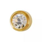 April Crystal Gold Plated 4MM