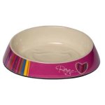CAT Rogz Z Bowlz 200ML Fishcake Bowl Pink Candystripes Waggs Pet Shop