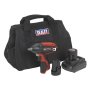 Impact Wrench Kit 3/8"SQ Drive 12V Lithium-ion - 2 Batteries Sealey