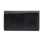Jekyll & Hide Oxford Leather Large Purse - Black