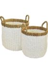 Basket Hemp - White natural - Large