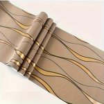 Modern 3D Waves Pattern Vinyl Self-adhesive Wallpaper Detachable Waterproof Peel And Stick Wall Covering For Living Room Tv Back
