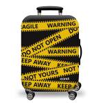 Printed Luggage Protector Cover - Warning Do Not Open - Xlarge