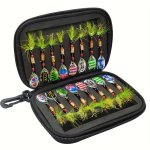 16PCS Premium Fishing Spinner Lure Set - Durable Artificial Hard Bait With Sharp Hooks For Bass Fishing Perfect For Easter Women