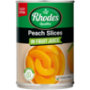 Rhodes Peach Slices In Fruit Juice 410G
