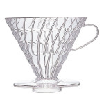 Hario V60 Pour-over Coffee Dripper - 03 1-6 Cup - Plastic Only Clear Plastic