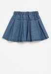PoP Candy Pleated Denim Skirt-blue