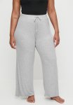 Cotton On Plus Sleep Recovery Wide Leg Pant - Grey Marle Rib