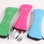 1PC Durable Zippered Cutlery Bag - Leak Proof Portable And Perfect For Camping Picnics School Office Home Organizer And Storage