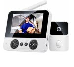 Wireless Video Intercom Doorbell With 4.3 Screen Two Way Audio Night Vision