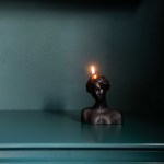 Missus Hand Poured Sculpted Candle - Matt Black