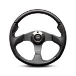 Momo Jett Black Leather & Carbon Fibre Sport Steering Wheel 350MM - Autostyle Motorsport South Africa