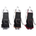 Apron Decorative Straps & Frill With Pocket