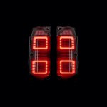 Toyota Land Cruiser 76 Series Bushdoof Blacked Out LED Tail Lights Pair For