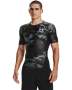 Men's Ua Iso-chill Compression Printed Short Sleeve - BLACK-001 / 3XL