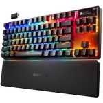 Steelseries Apex Pro Tkl Wireless Gen 3 Argb Tkl Hypermagnetic Hall Effect Mechanical Black USB Wireless Gaming Keyboard
