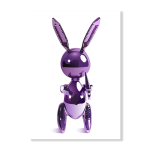 Purple Rabbit Art Print - A2