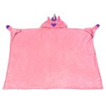 Kids Soft Blanket Light Up Eyes Unicorn Design Cuddly – Pink