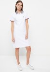 Polo Wmn Essential Short Sleeve Golfer Dress - White