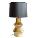 Goldair Gold Table Lamp With Black Shade