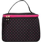 Clicks Vanity Bag Black & Pink Dot