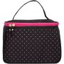 Clicks Vanity Bag Black & Pink Dot