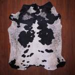 Bs Grade Nguni Hide 610 Black white L - Large Black white Speckled