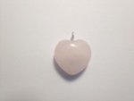 Rose Quartz Small Heart Pendant F128
